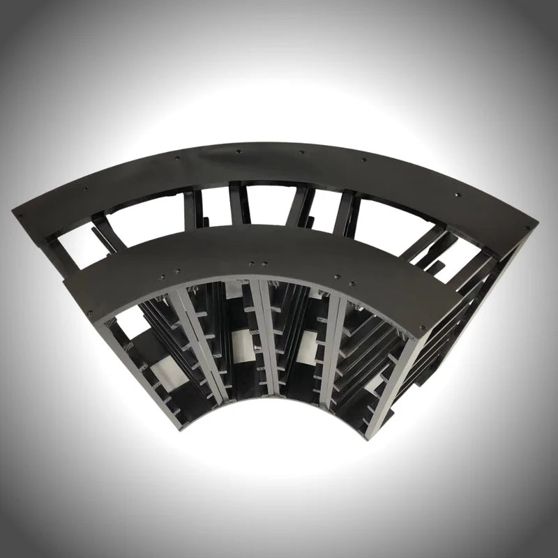 24-Bottle 4-Column Curved Corner Wine Cube - 18mm Thick