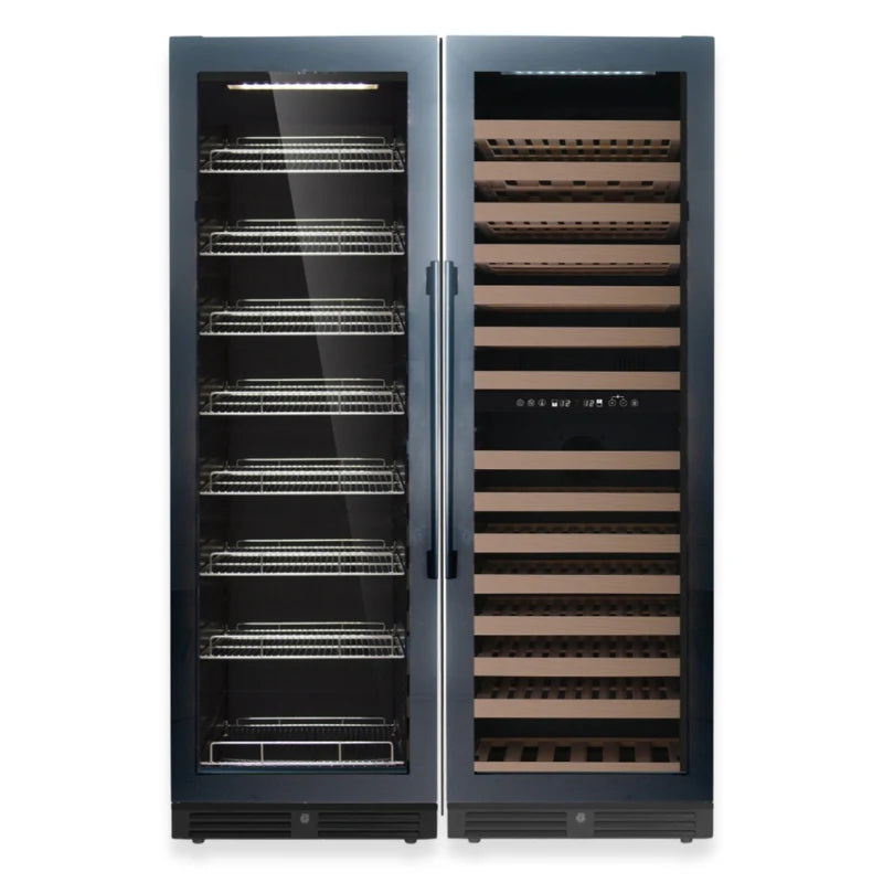 Triple Temperature Zone Upright Wine and Beverage Cooler – Dual zone Wine & Beverage Center | Premium Temperature-Controlled Storage