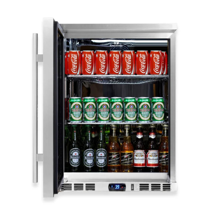 24" Beverage Cooler with Heated Glass Door – Undercounter Design