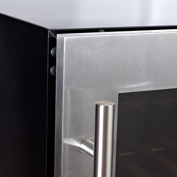 Modern Upright Wine Refrigerator – Dual Zone, Low-E Glass, Ultra-Quiet Compressor