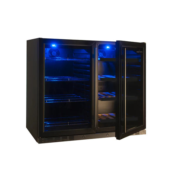 39-Inch Under-Counter Wine & Beverage Fridge – Dual Zone"