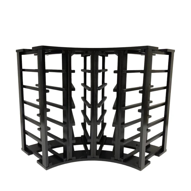 24-Bottle 4-Column  Curved Corner Wine Cube - 18mm Thick