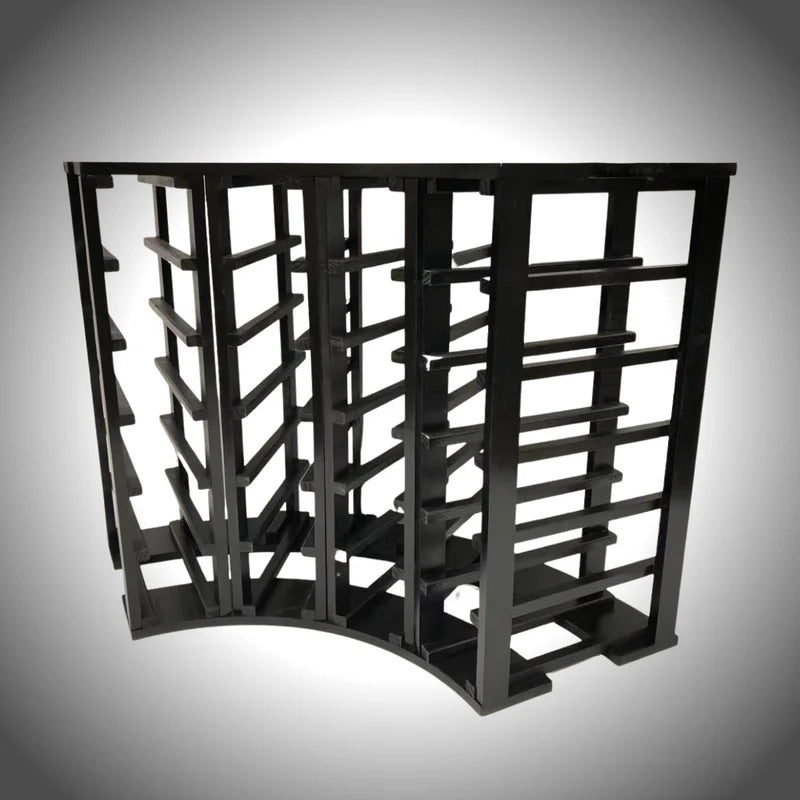 24-Bottle 4-Column  Curved Corner Wine Cube - 18mm Thick
