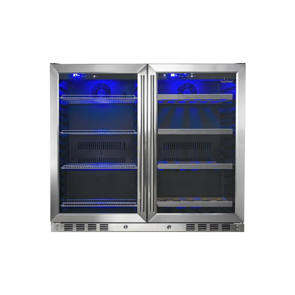 39-Inch Under-Counter Wine & Beverage Fridge – Dual Zone"