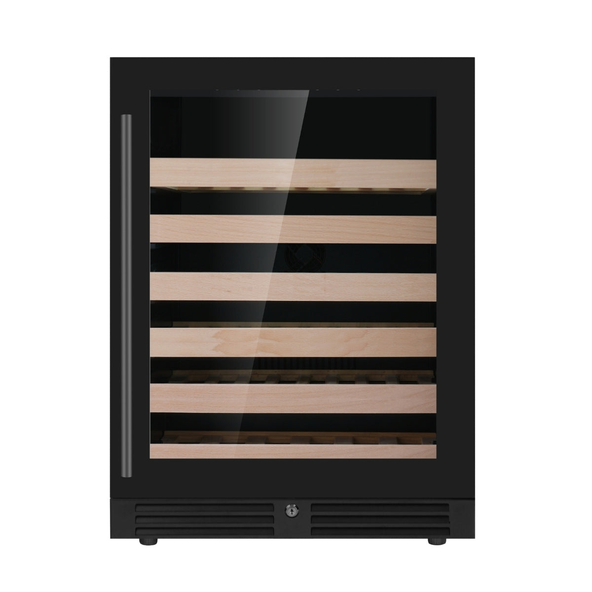 Premium 24-Inch Under-Counter Single Zone Wine Cooler – Seamless Low-E Glass Design