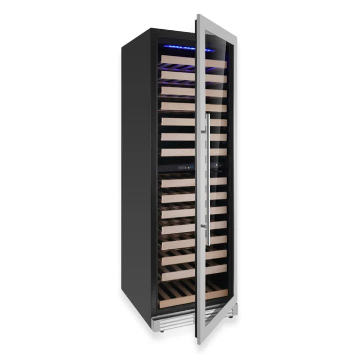 Modern Upright Wine Refrigerator – Dual Zone, Low-E Glass, Ultra-Quiet Compressor