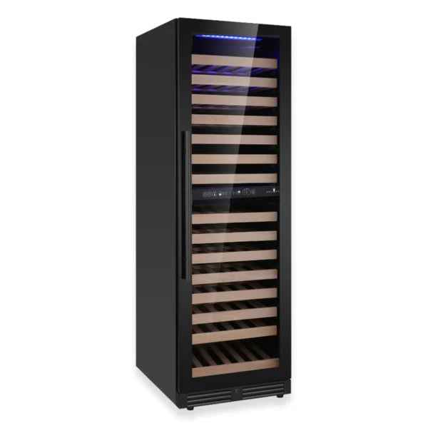 Modern Upright Wine Refrigerator – Dual Zone, Low-E Glass, Ultra-Quiet Compressor